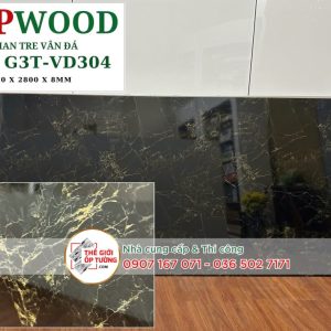 Tấm ốp tường than tre 8mm GPWood vân đá 304