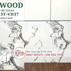 Tấm ốp tường than tre 8mm GPWood vân đá 37