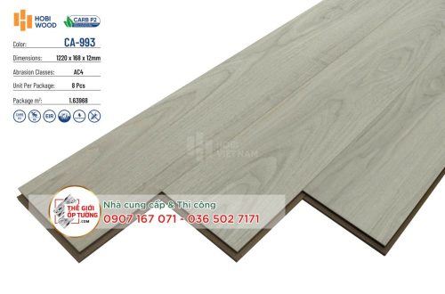 Sàn Gỗ CARB P2 Hobi Wood 12mm đạt tiêu chuẩn xanh 993