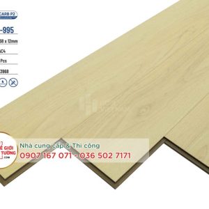 Sàn Gỗ CARB P2 Hobi Wood 12mm đạt tiêu chuẩn xanh 995
