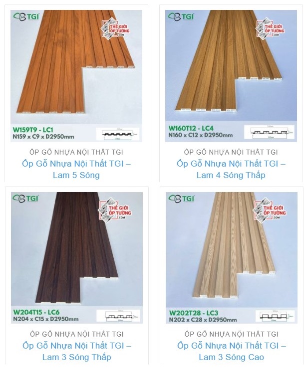 Ốp Gỗ Nhựa Nội Thất TGI Chính HãngGiải Pháp Trang Trí Nội Thất Bền Đẹp