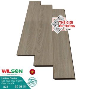 Sàn Gỗ Laminate Wilson 12mm công nghệ Đức 822