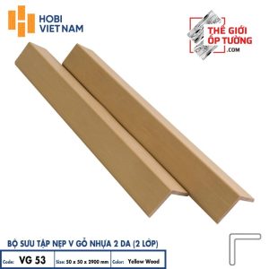 Sàn gỗ nhựa ngoài trời 2 da cao cấp HOBI - thanh nẹp V