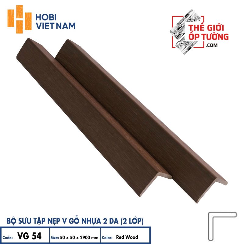 Sàn gỗ nhựa ngoài trời 2 da cao cấp HOBI - thanh nẹp V
