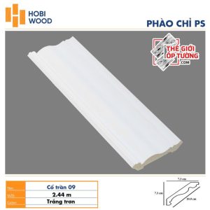 Phào chỉ PS trang trí tường trần HOBI Vietnam - trắng trơn