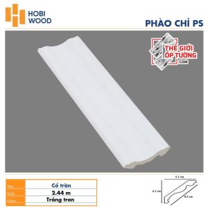 Phào chỉ PS trang trí tường trần HOBI Vietnam - trắng trơn