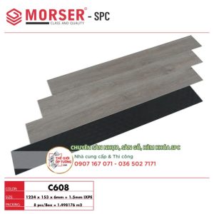 Sàn Gỗ Nhựa Hèm Khóa SPC Morser cao cấp C608