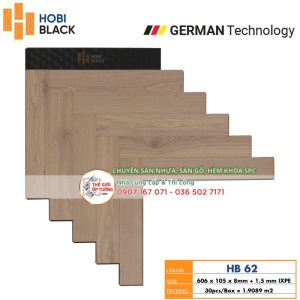 Sàn Gỗ Xương Cá Hobi Black Cốt Đen 62 - sàn gỗ công nghệ Đức
