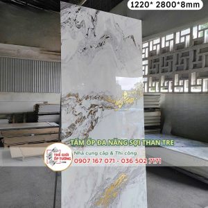 Tấm ốp tường than tre vân đá cẩm thạch JD11