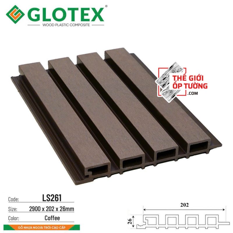 thanh-op-go-nhua-ngoai-troi-glotex-thanh-lam-song (1) Tấm Ốp Gỗ Nhựa Ngoài Trời Composite Glotex - Thanh Lam Sóng
