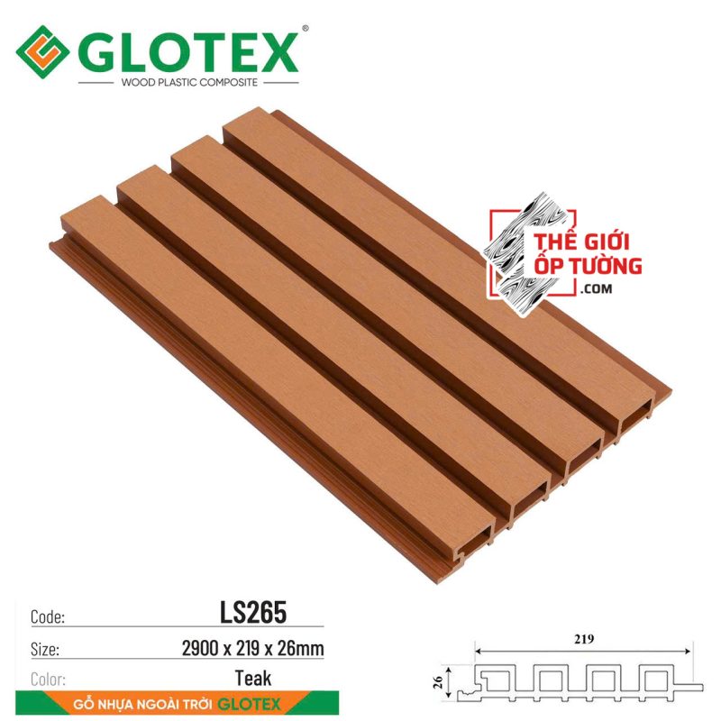thanh-op-go-nhua-ngoai-troi-glotex-thanh-lam-song (3) Tấm Ốp Gỗ Nhựa Ngoài Trời Composite Glotex - Thanh Lam Sóng