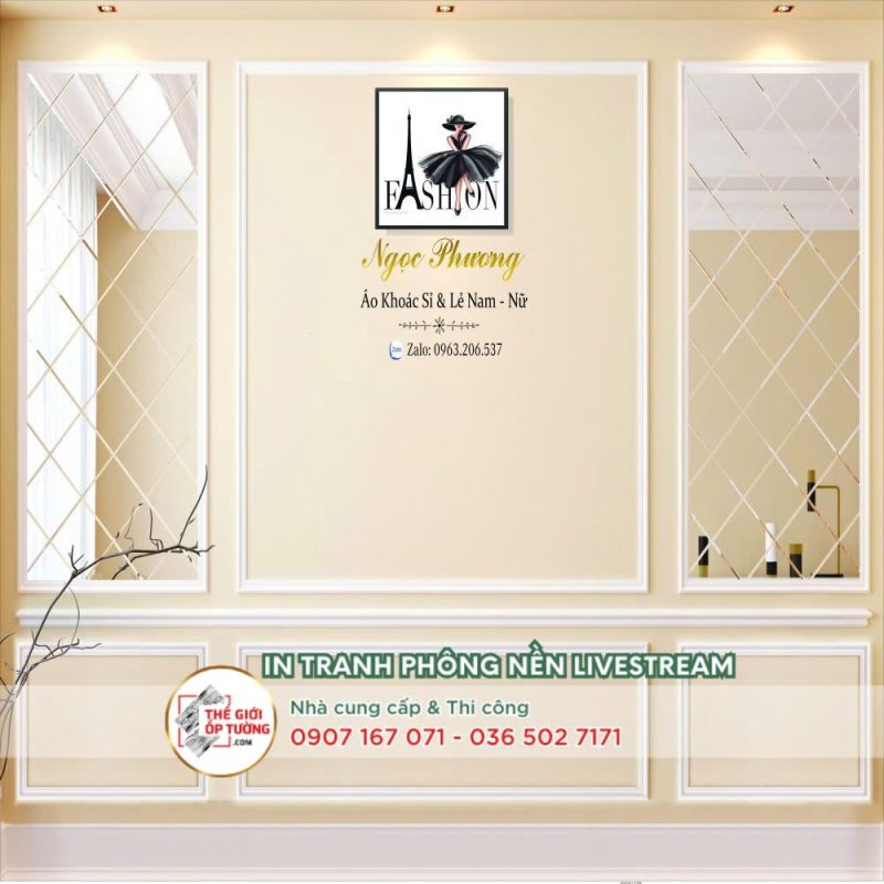Thiết kế phông nền độc quyền – In chữ, logo, slogan theo yêu cầu