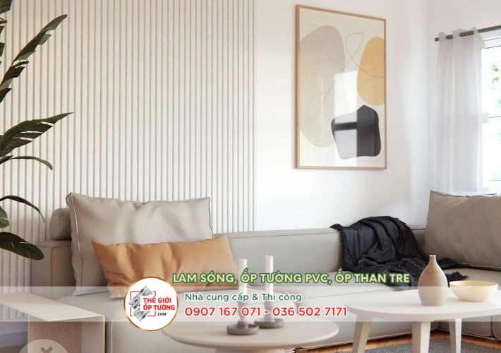 lam sóng composite ốp tường