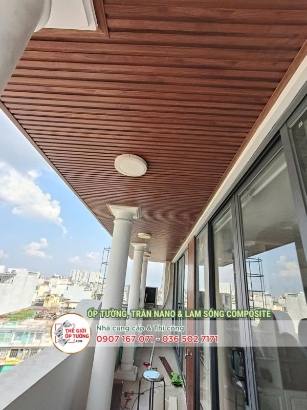 THI CÔNG Mái Hiên Gỗ Nhựa Ngoài Trời tphcm mỹ tho tiền giang