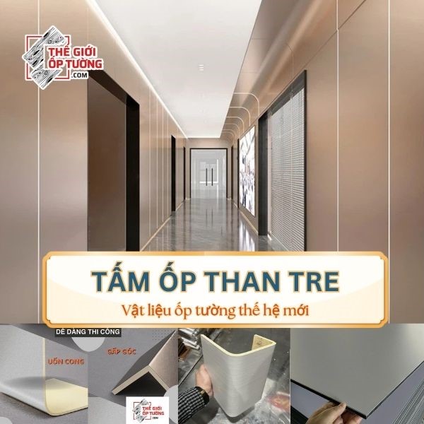 thi công tấm ốp tường than tre tphcm