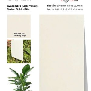 Ốp tường than tre iWOOD trơn đơn sắc