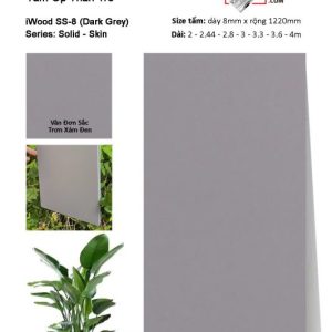 Ốp tường than tre iWOOD trơn đơn sắc