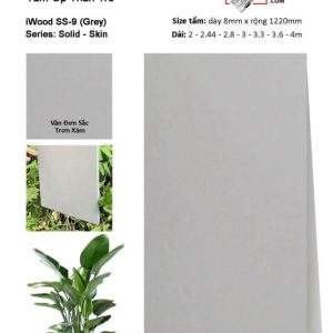 Ốp tường than tre iWOOD trơn đơn sắc
