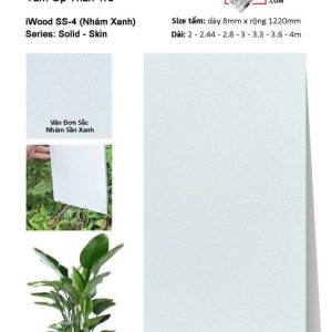 Ốp tường than tre iWOOD trơn đơn sắc