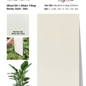 Ốp tường than tre iWOOD trơn đơn sắc