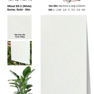 Ốp tường than tre iWOOD trơn đơn sắc