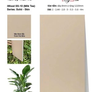 Ốp tường than tre iWOOD trơn đơn sắc