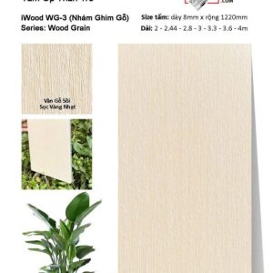[Bảng màu] Ốp tường than tre iWOOD vân gỗ