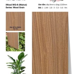 [Bảng màu] Ốp tường than tre iWOOD vân gỗ