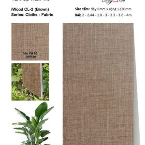 [Bảng màu] Ốp tường than tre iWOOD vân vải