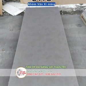 [Bảng màu] Tấm ốp tường than tre vân xi măng