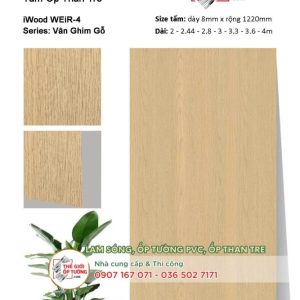 [Vân gỗ] Ốp tường than tre iWOOD chính hãng