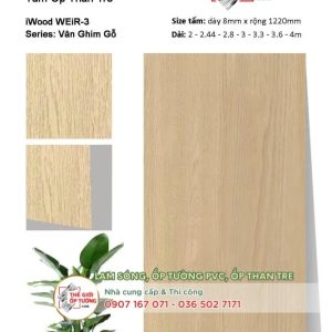 [Vân gỗ] Ốp tường than tre iWOOD chính hãng