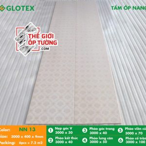 Tấm ốp nano Glotex kèm phụ kiện NN13