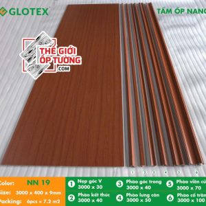Tấm ốp nano Glotex kèm phụ kiện NN19