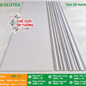 Tấm ốp nano Glotex kèm phụ kiện NN12