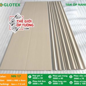 Tấm ốp nano Glotex kèm phụ kiện NN17