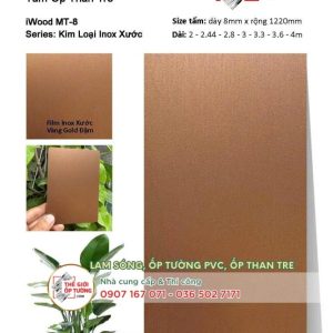 [Vân kim loại] Ốp tường than tre iWOOD chính hãng