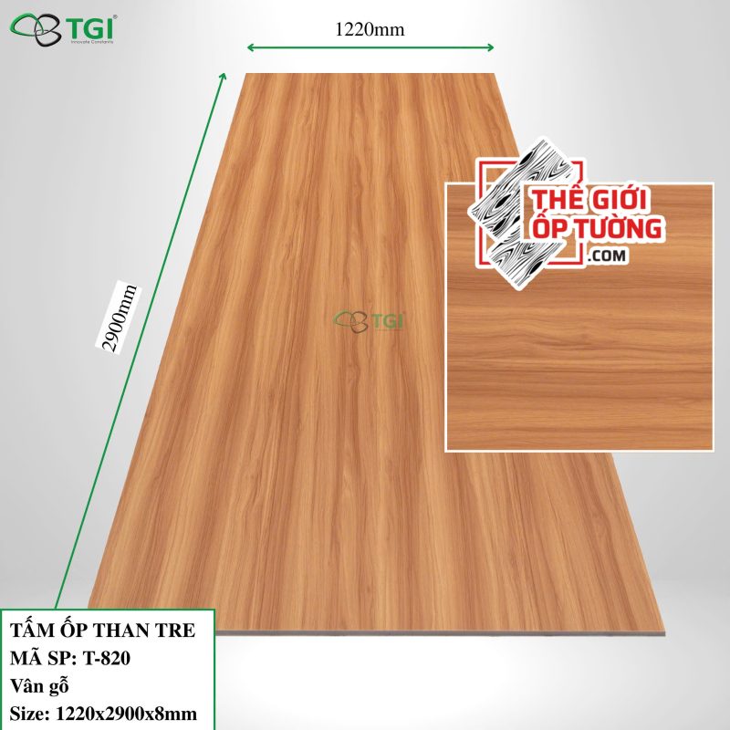 Ốp tường than tre TGI chính hãng giá tốt T820