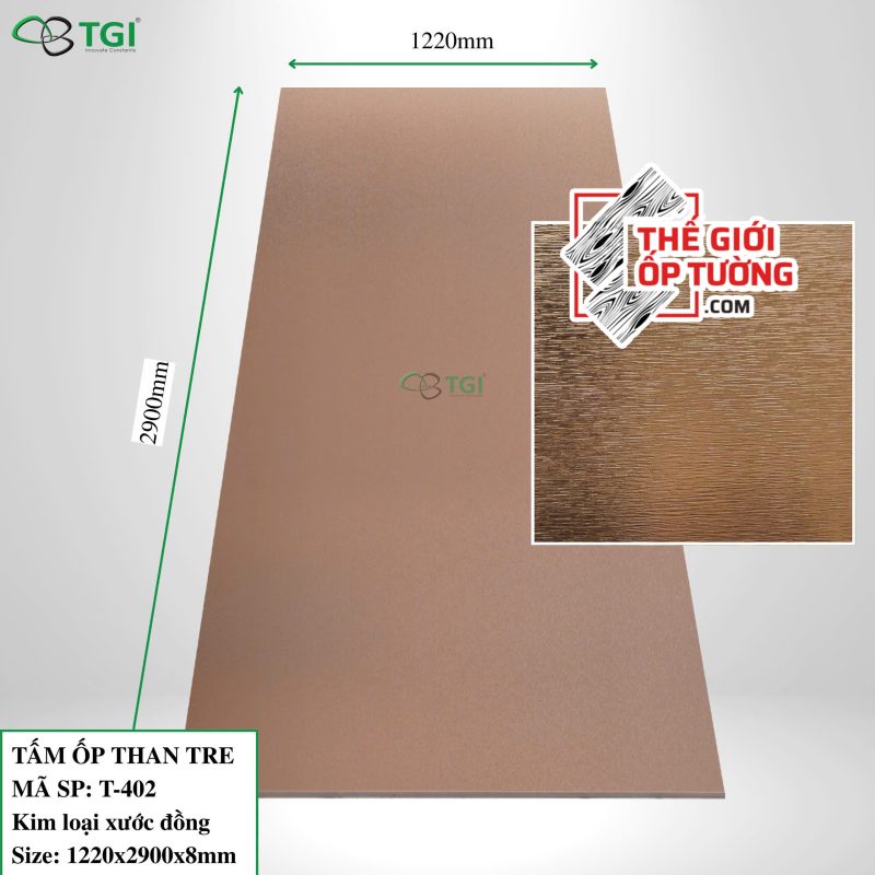 Ốp tường than tre TGI chính hãng giá tốt T402