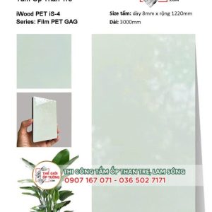 [Pet bóng] Ốp tường than tre iWOOD chính hãng