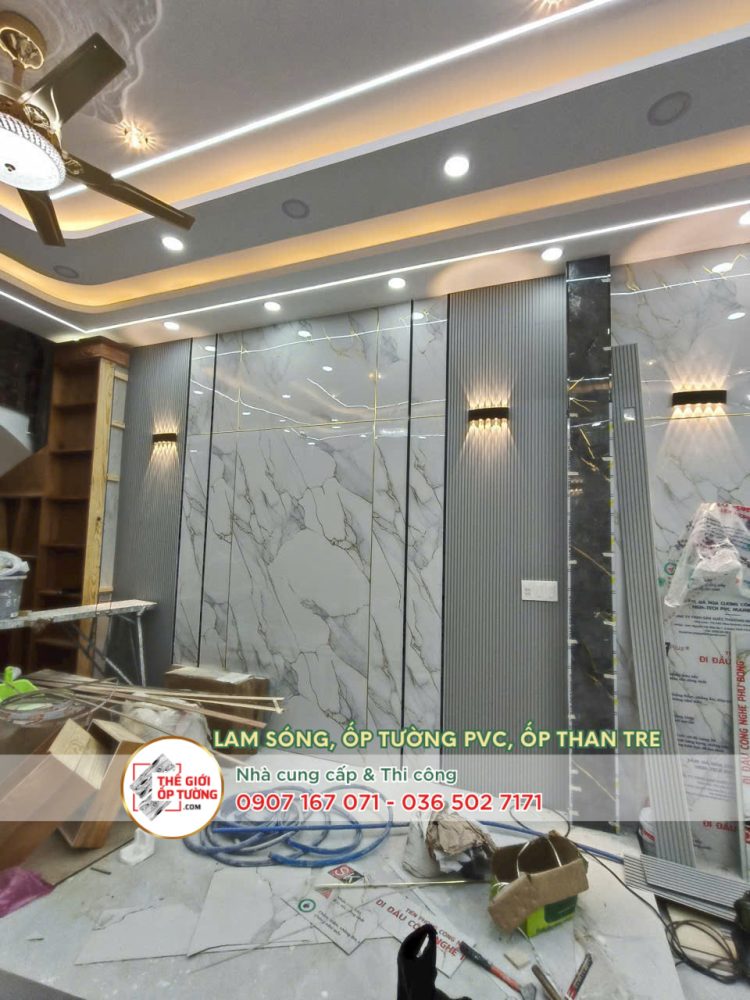 ốp tường gỗ nhựa, nano, PVC tại Quận 12