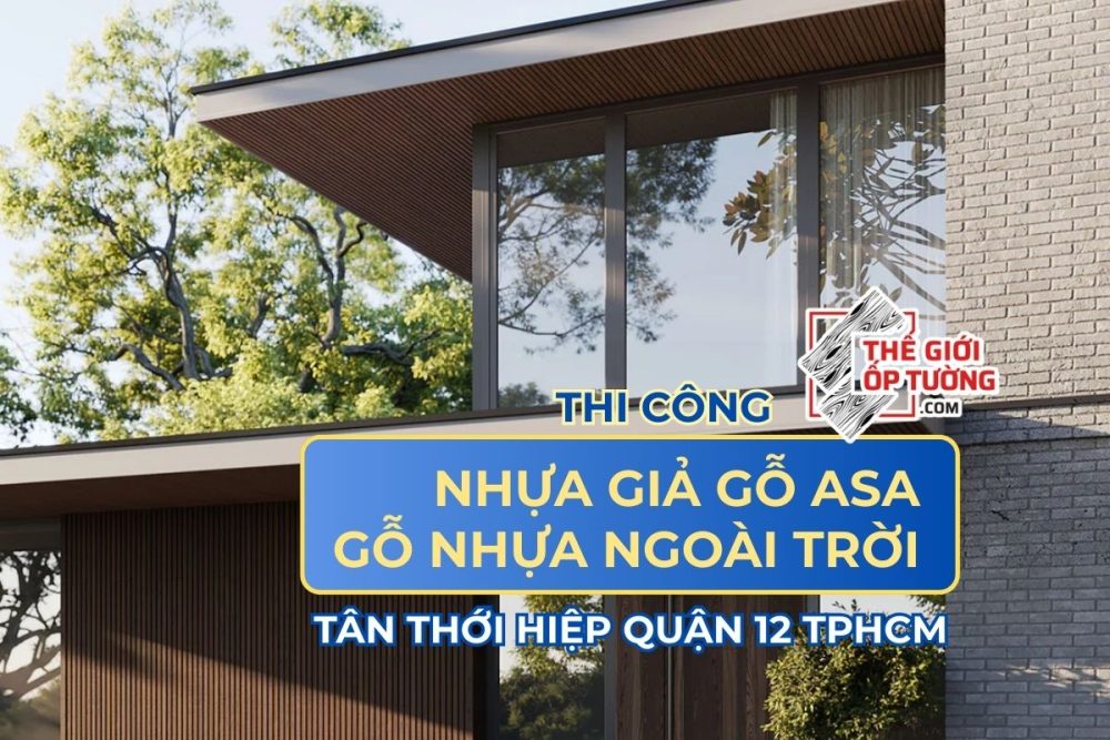 Nhận công trình nhựa giả gỗ ASA, gỗ nhựa ngoài trời Q12 TP.HCM - Tân Thới Hiệp