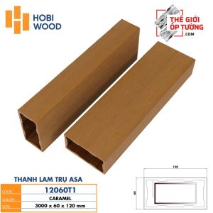 Thanh Lam Trụ Gỗ Nhựa Composite Ngoài Trời ASA Hobi Wood