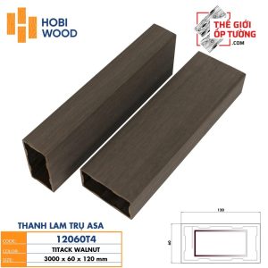 Thanh Lam Trụ Gỗ Nhựa Composite Ngoài Trời ASA Hobi Wood