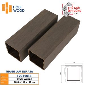 Thanh Lam Trụ Gỗ Nhựa Composite Ngoài Trời ASA Hobi Wood