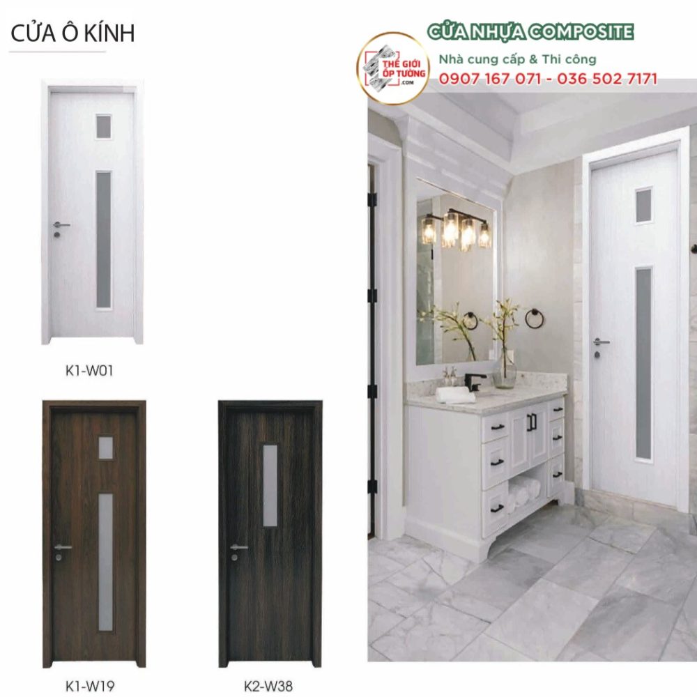cua o kinh (2) Cửa Ô Kính - Cửa Nhựa Composite PIMA