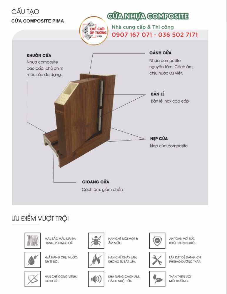 Cửa Nhựa Composite PIMA