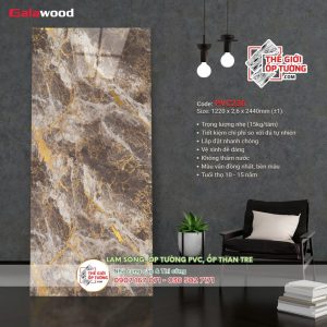 Tấm ốp tường nhựa PVC vân đá GALAWOOD 236