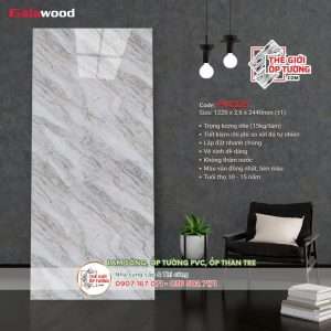 Tấm ốp tường nhựa PVC vân đá GALAWOOD 235