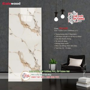 Tấm ốp tường nhựa PVC vân đá GALAWOOD 228